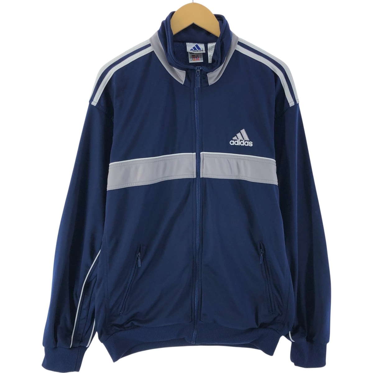 古着 90年代 アディダス adidas バックロゴ ジャージ トラックジャケット メンズL相当 ヴィンテージ/eaa540109