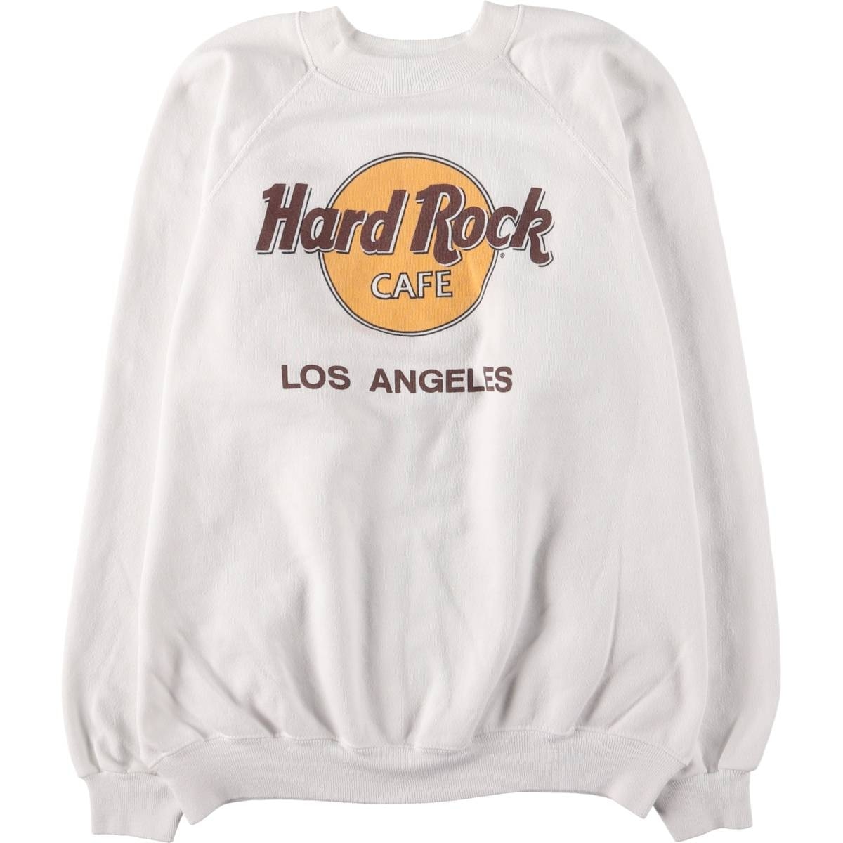 古着 80年代 ヘインズ Hanes HARD ROCK CAFE ハードロックカフェ アドバタイジング スウェットシャツ トレーナー USA製 メンズXL相当 ヴィンテージ/eaa538330