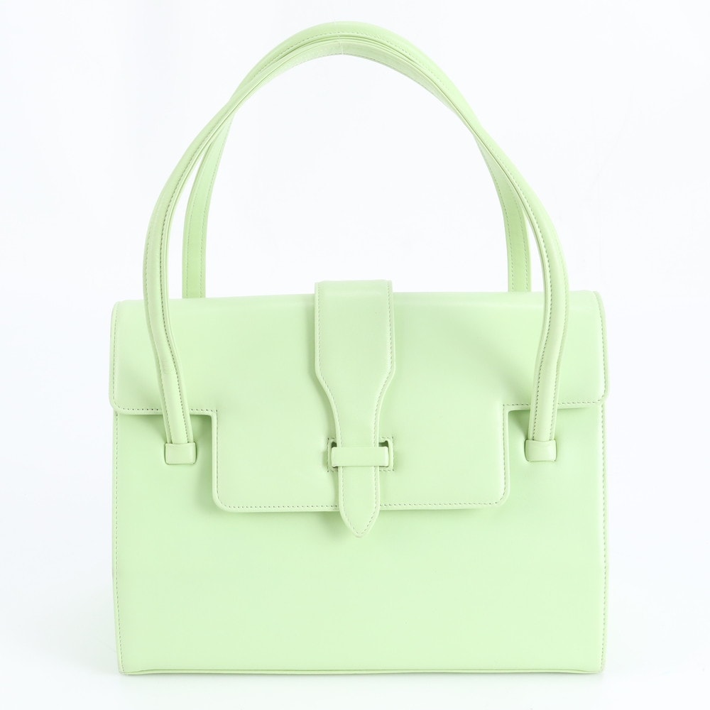 ■美品 ポールスミス グリーンハンドバッグ