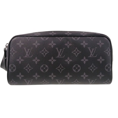 LOUIS VUITTON ルイ・ヴィトン ドップ キット セカンドバッグ M46354 モノグラムエクリプス ブラック メンズ【中古】