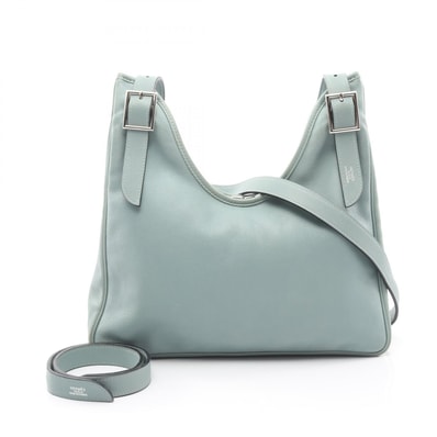 エルメス HERMES マサイカット32 ショルダーバッグ バッグ レザー カーフ(牛革) ヴォースイフト ヴォースイフト アクア □P刻印(2012年製造) レディース グリーン系 【中古】