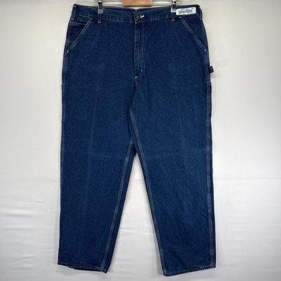古着 カーハート Carhartt デニム パンツ デニムペインター ジッパーフライ ワンポロゴ ハンマーループ ジーンズ ブルー系 メンズ
