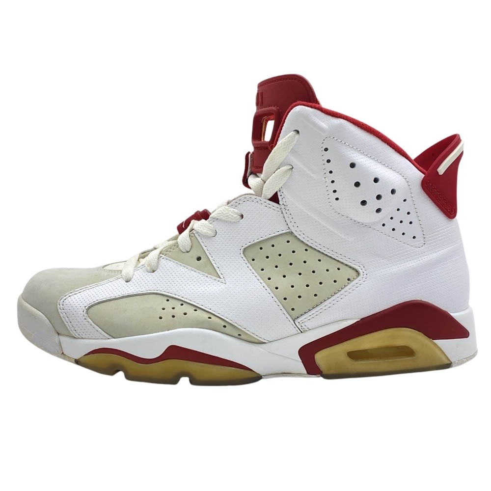 NIKE ナイキ スニーカー 17SS 384664-113 Air Jordan 6 Retro Altenate Hare エアジョーダン6 レトロ オルタネイト ヘア ハイカット スニーカー ホワイト系 レッド系 29cm【中古】