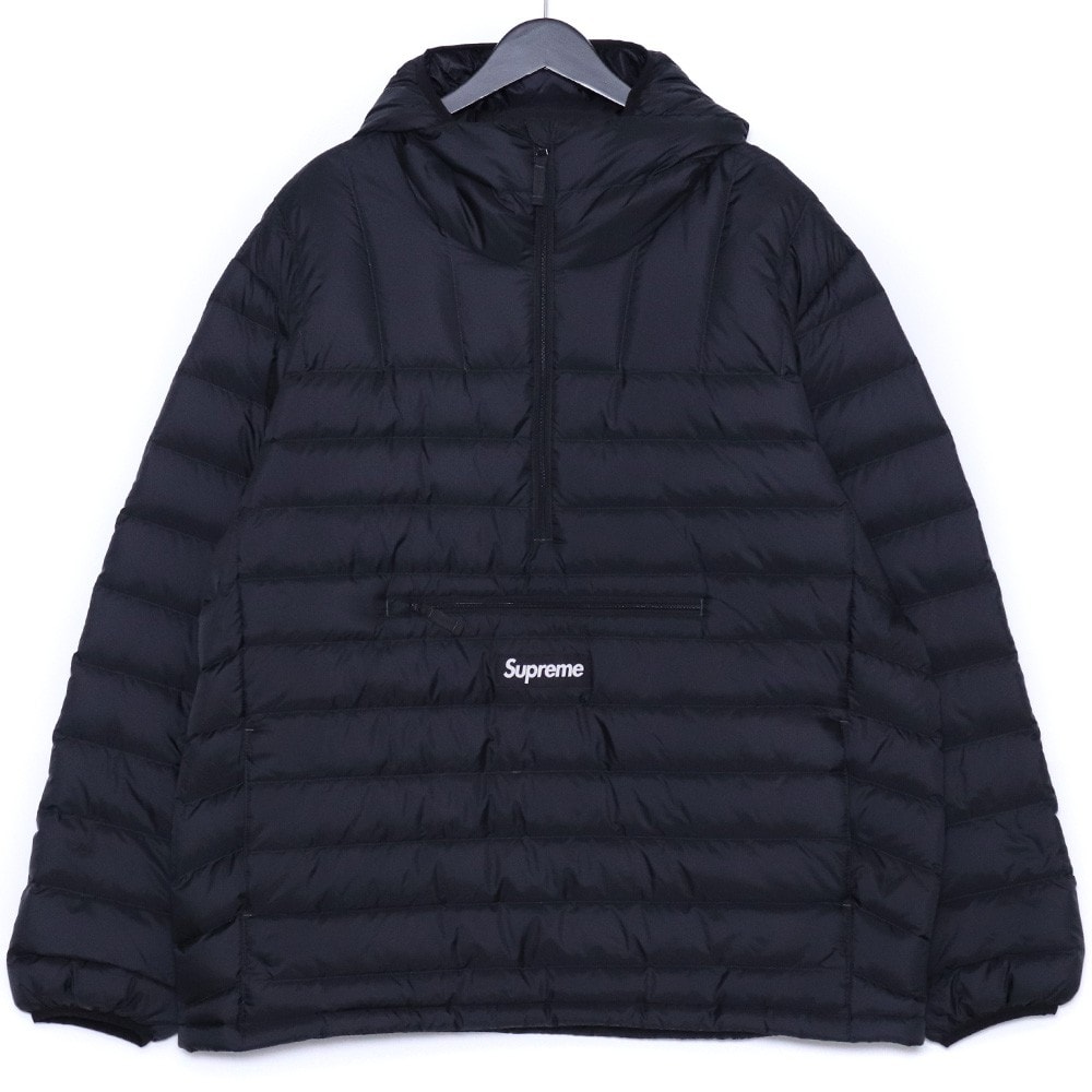 Supreme Micro Down Half Zip Hooded Pullover "Black"