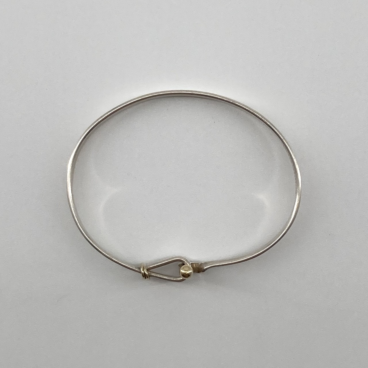 TIFFANY&Co.(ティファニー) フック&アイ コンビネーション Ag925/Au750 バングル 12.2g シルバー×ゴールド