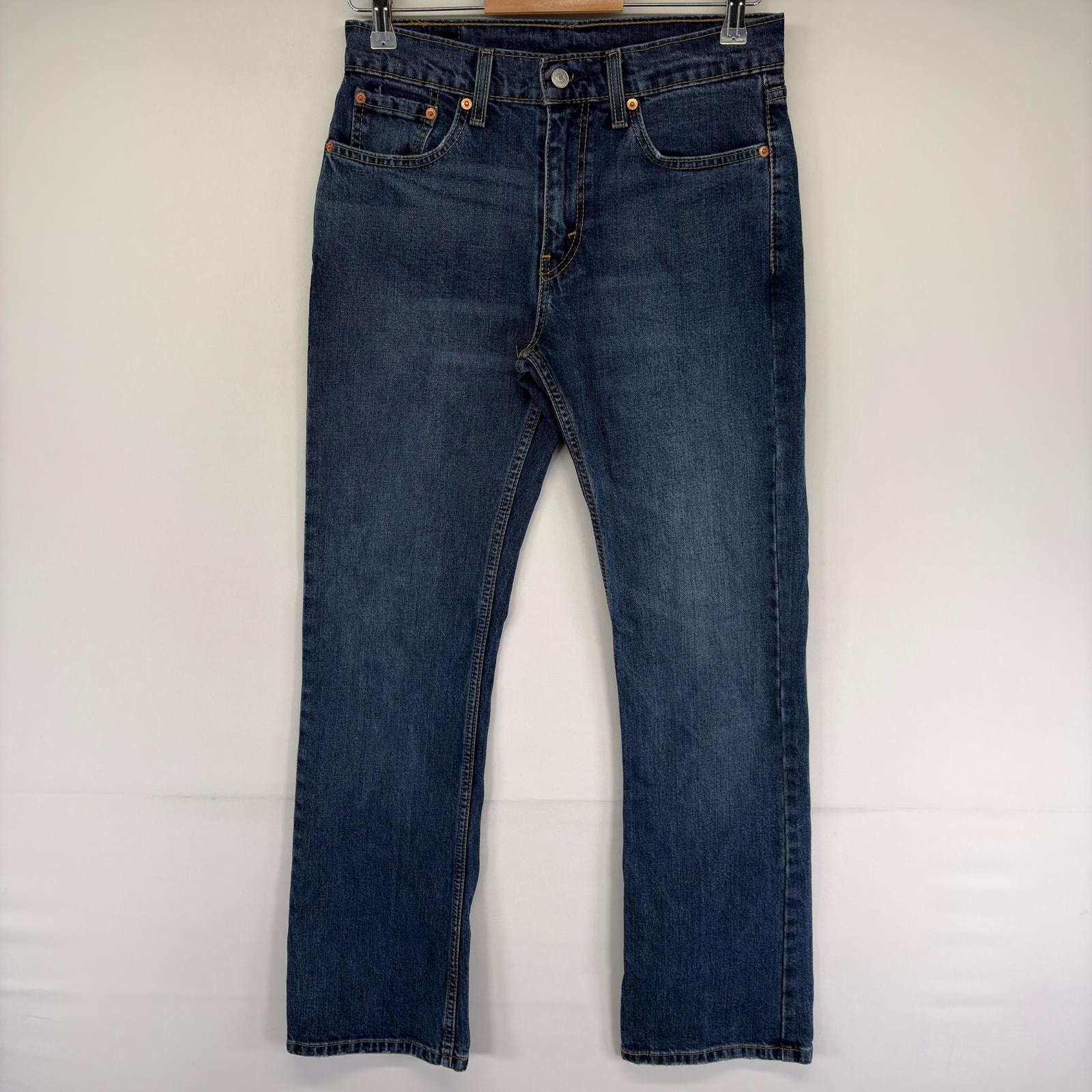 古着 リーバイス Levi's デニム パンツ 5ポケット 527 ブーツカット フレア ジーンズ ジーパン ジップ W29 L32 ブルー系 メンズ