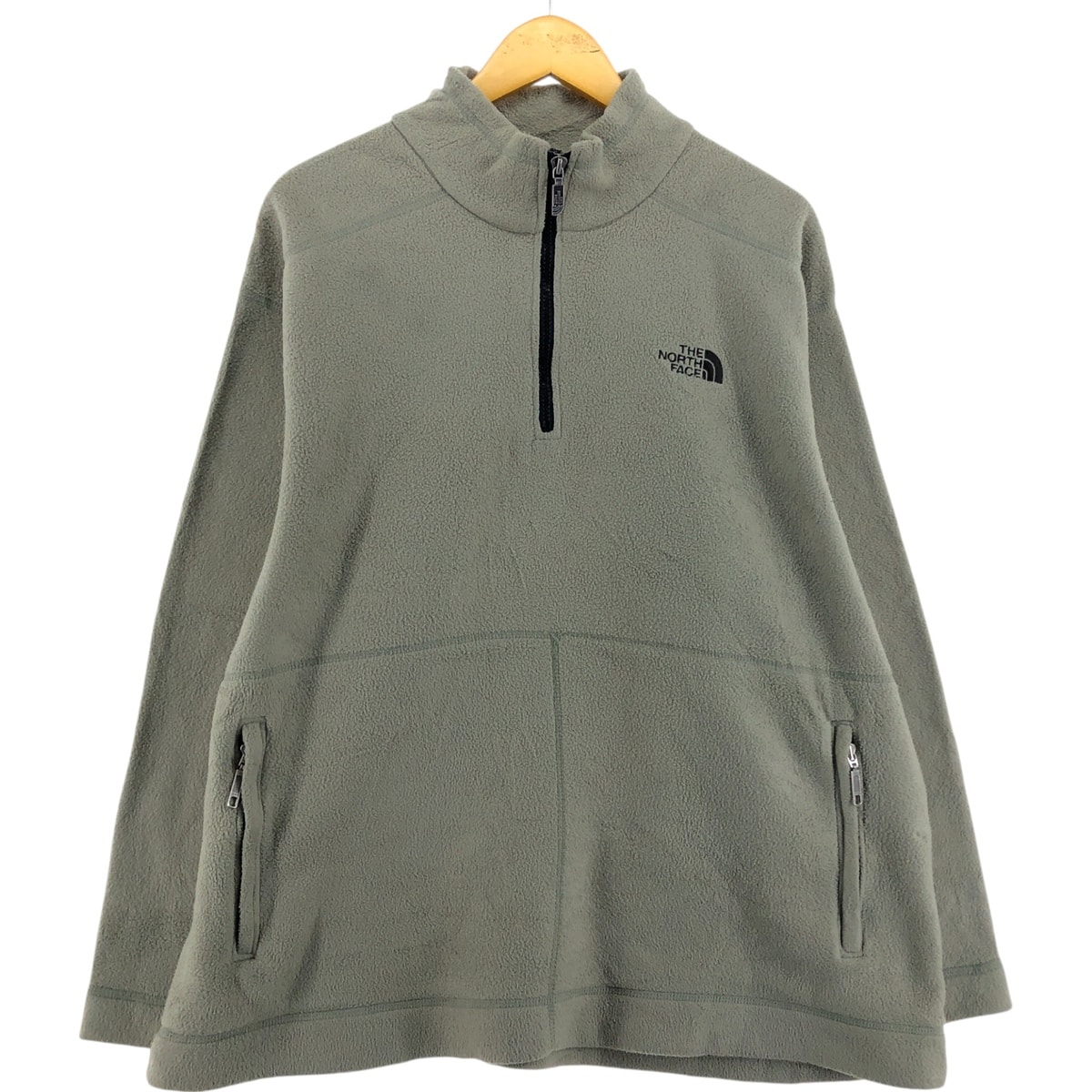 古着 90~00年代 ザノースフェイス THE NORTH FACE ハーフジップ フリースプルオーバー USA製 メンズXL相当/eaa404865