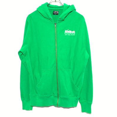 STUSSY zip hoodie GREEN