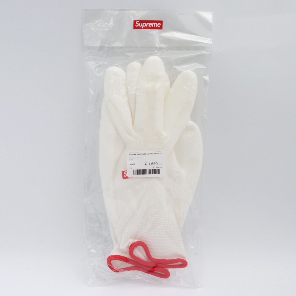 SUPREME RUBBERIZED GLOVES White