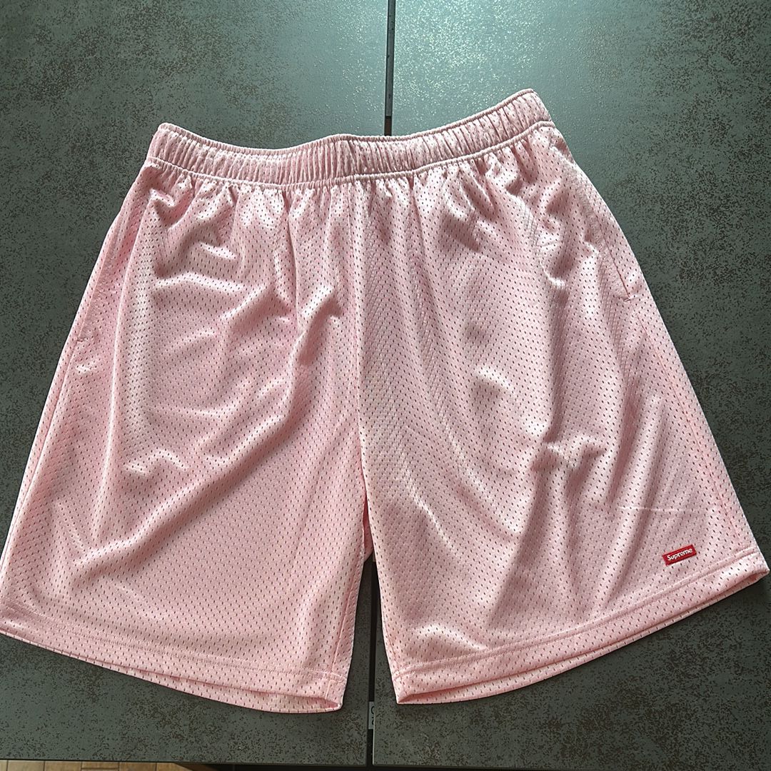 Supreme Small Box Baggy Mesh Short "Pink"