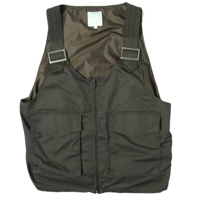 BEAMS ビームス ピーチクロスベスト 11-06-0510-139 M OLIVE ジレ トップス g27320