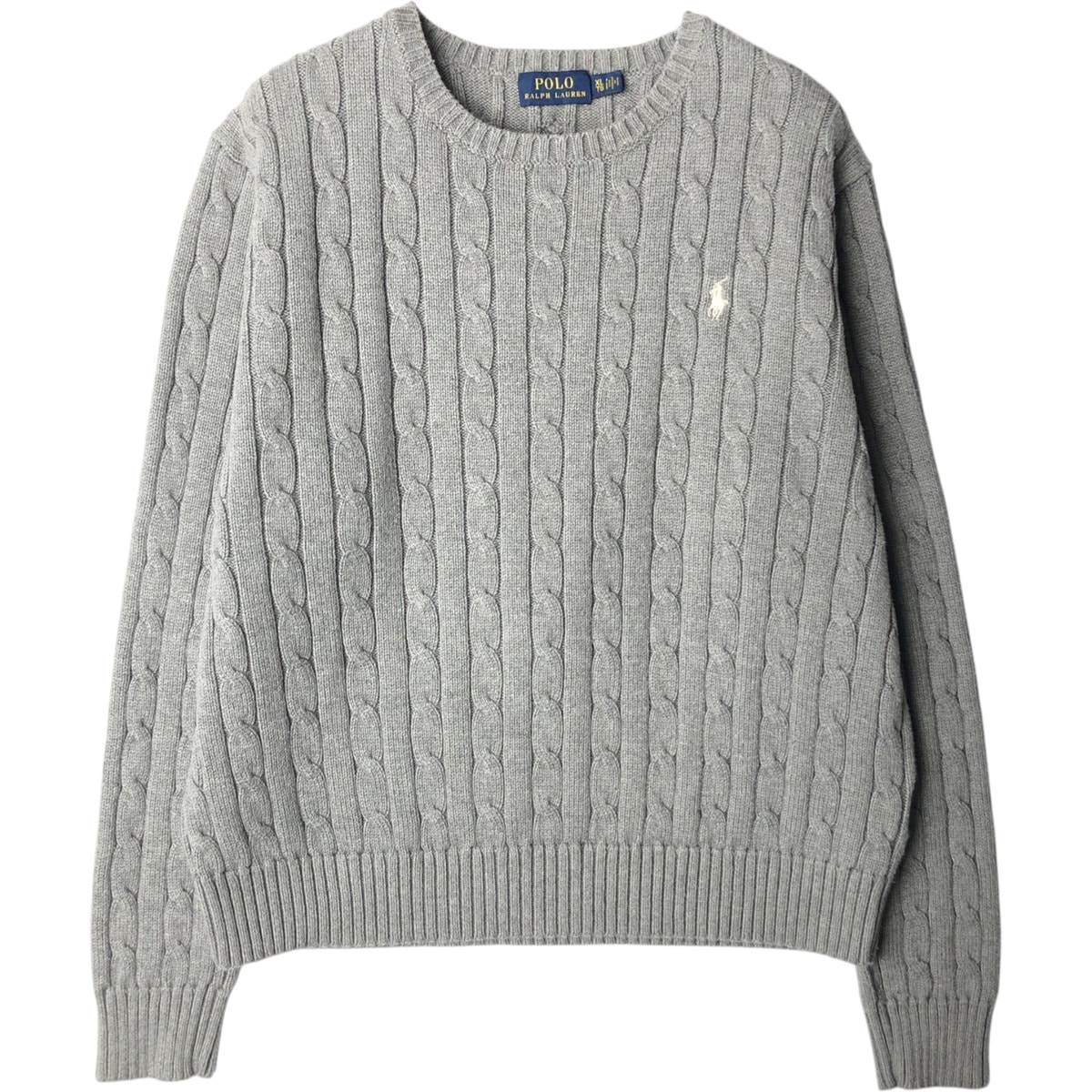 古着 ラルフローレン Ralph Lauren POLO RALPH LAUREN ケーブル編み コットンニットセーター レディースXL相当/eaa619619