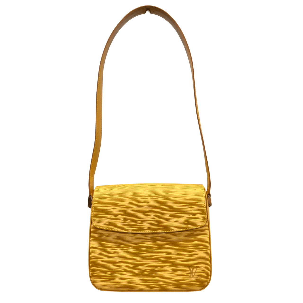 LOUIS VUITTON 展示品級 ルイヴィトン ビュシ エピ タッシリイエロー ショルダーバッグ M52209 レザー SP0939 肩掛け ワンショルダー セミショルダー ポシェット ミニ ヴィトン LV 美品 SAランク 中古 鑑定済 ヴィトンバッグ