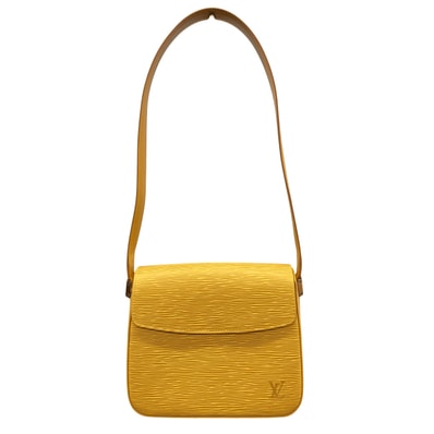 LOUIS VUITTON 展示品級 ルイヴィトン ビュシ エピ タッシリイエロー ショルダーバッグ M52209 レザー SP0939 肩掛け ワンショルダー セミショルダー ポシェット ミニ ヴィトン LV 美品 SAランク 中古 鑑定済 ヴィトンバッグ