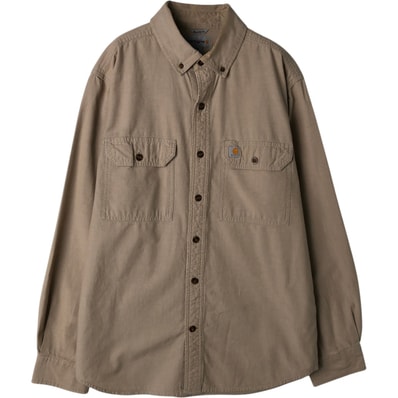 古着 カーハート Carhartt RELAXED FIT 長袖 ボタンダウン ワークシャツ メンズM相当/eaa628740