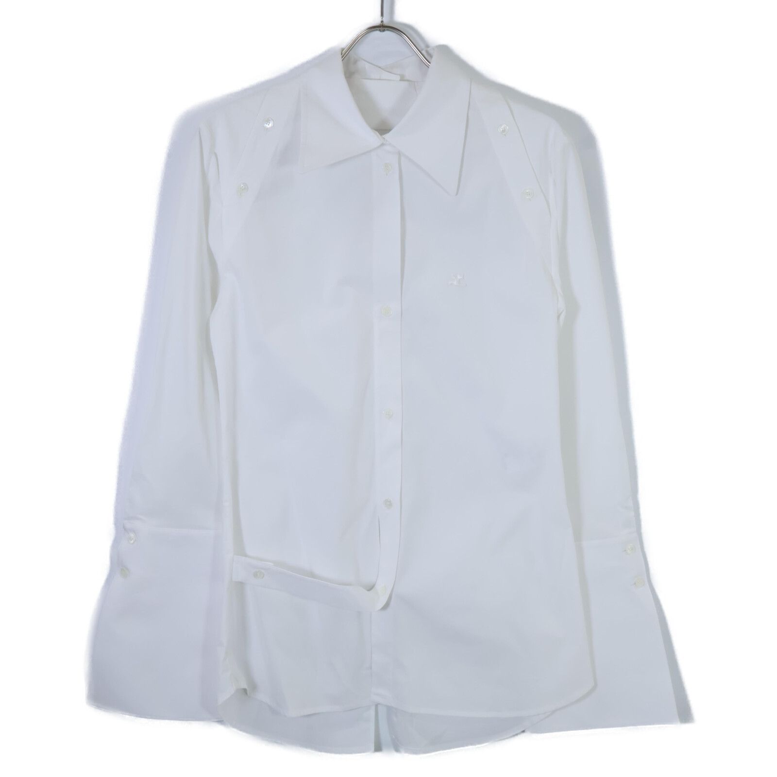 クレージュ 24SS 224CCH056CO01210001 MODULAR POPLIN" SHIRT 34