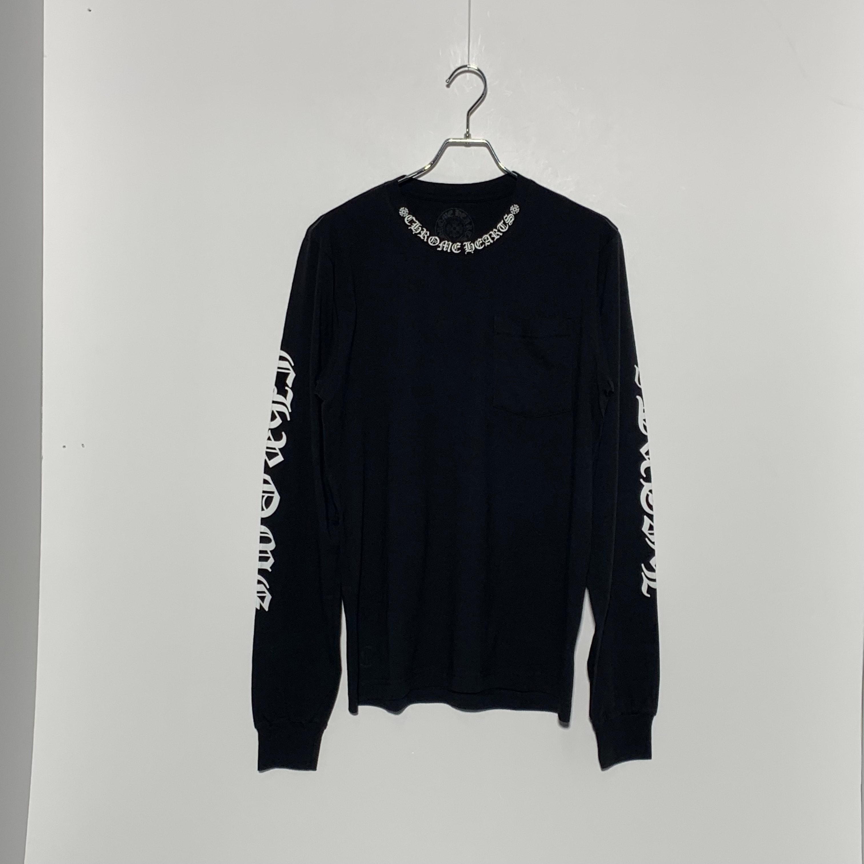 Chrome Hearts Letters Neck Logo L/S T-Shirt "Black"