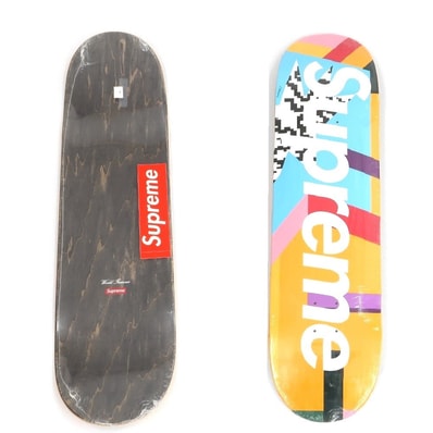 【中古】シュプリーム Supreme 2016年春夏 Mendini Skateboard スケートボード デッキ スケボー オレンジxマルチカラー【メンズ】