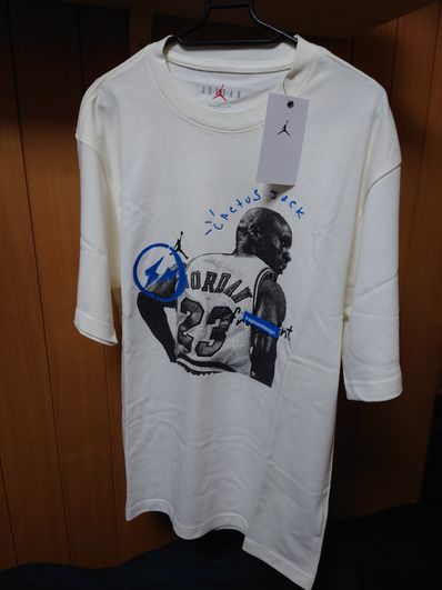 Air Jordan Travis Scott Fragment Tee "White"