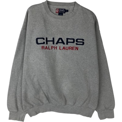 古着 ラルフローレン Ralph Lauren CHAPS チャップス ロゴスウェットシャツ トレーナー メンズM相当/eaa624681