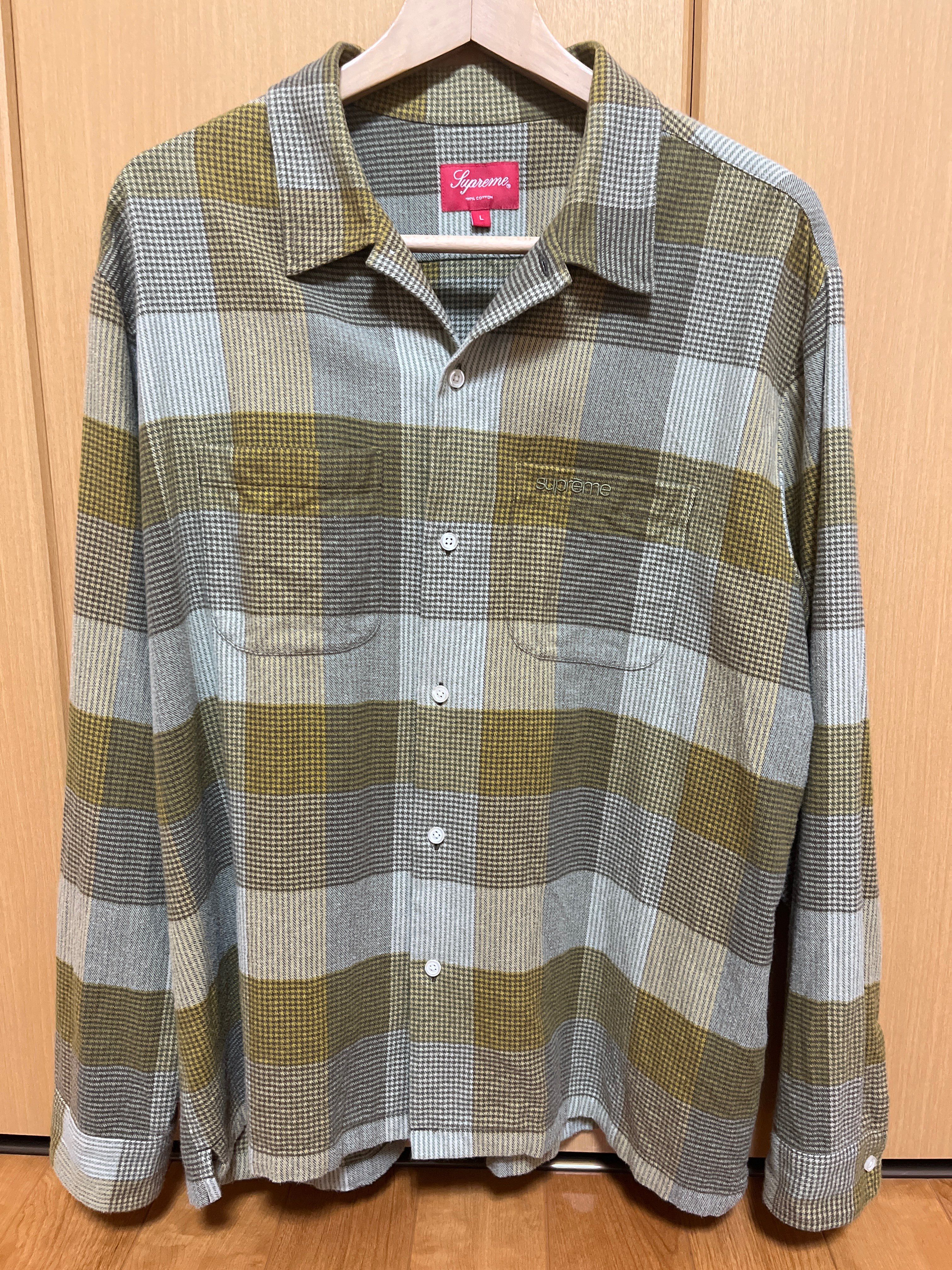Supreme Plaid Flannel Shirt "Olive" (21FW)