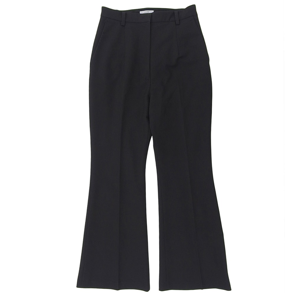 クラネ センタープレス スリムj フレアパンツ ボトムス レディース ブラック 2 17110-7022 24AW 2
