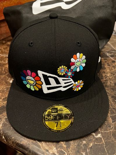 NEW ERA TAKASHI MURAKAMI 59FIFTY FLAG BLACK "Black"