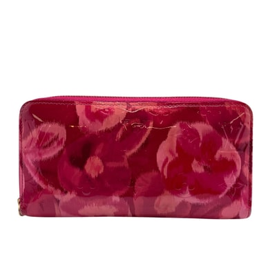 ルイヴィトン LOUIS VUITTON 長財布 イカットフラワー ジッピー・ウォレット M90019 レッド系