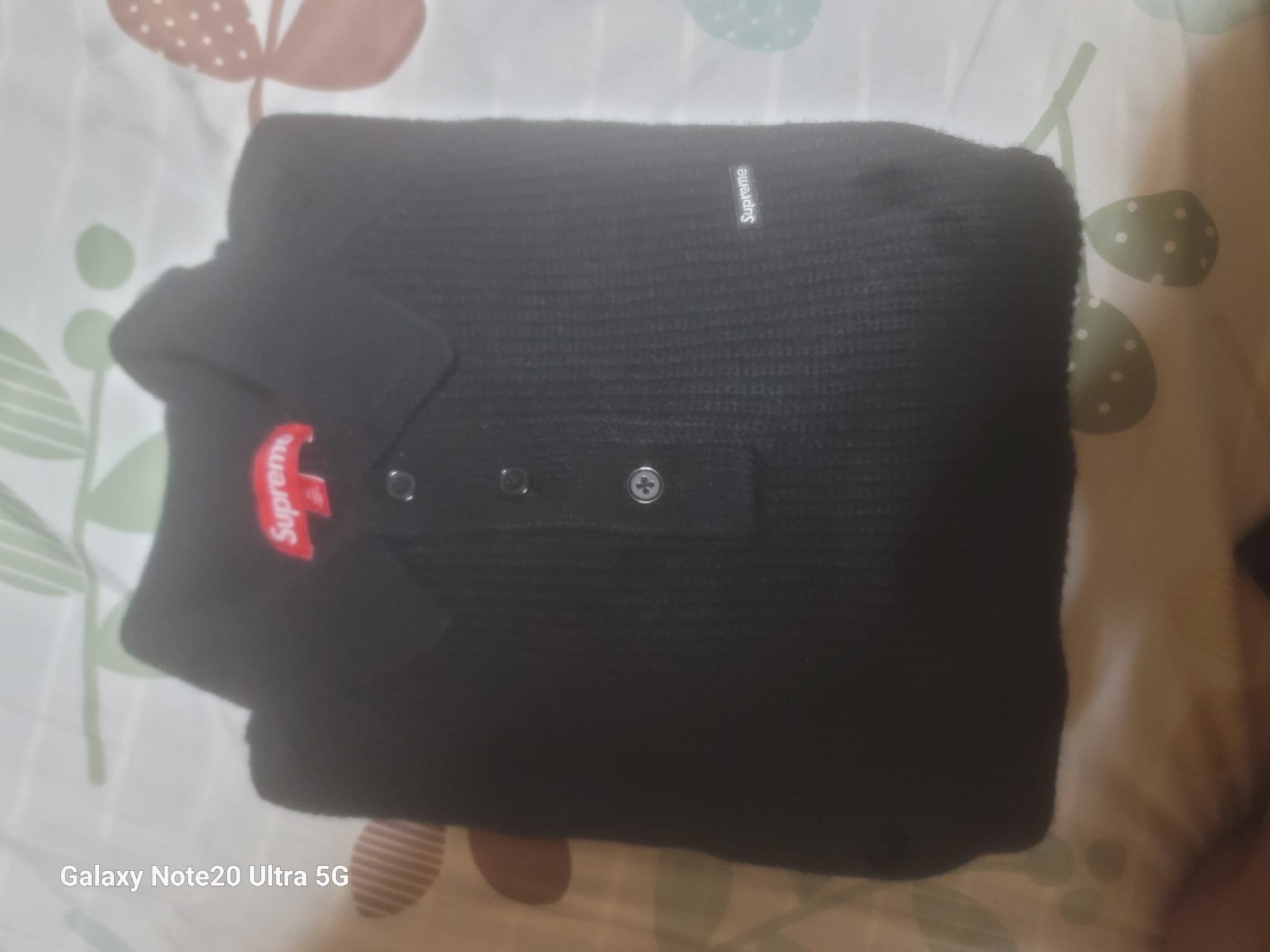 Supreme Small Box Polo Sweater (25FW) "Black"