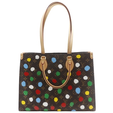 ルイ・ヴィトン LV×YK オンザゴーMM 草間彌生 ペインティッドドット M4