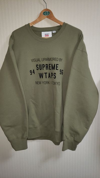 Supreme / WTAPS Crewneck "Light Olive"