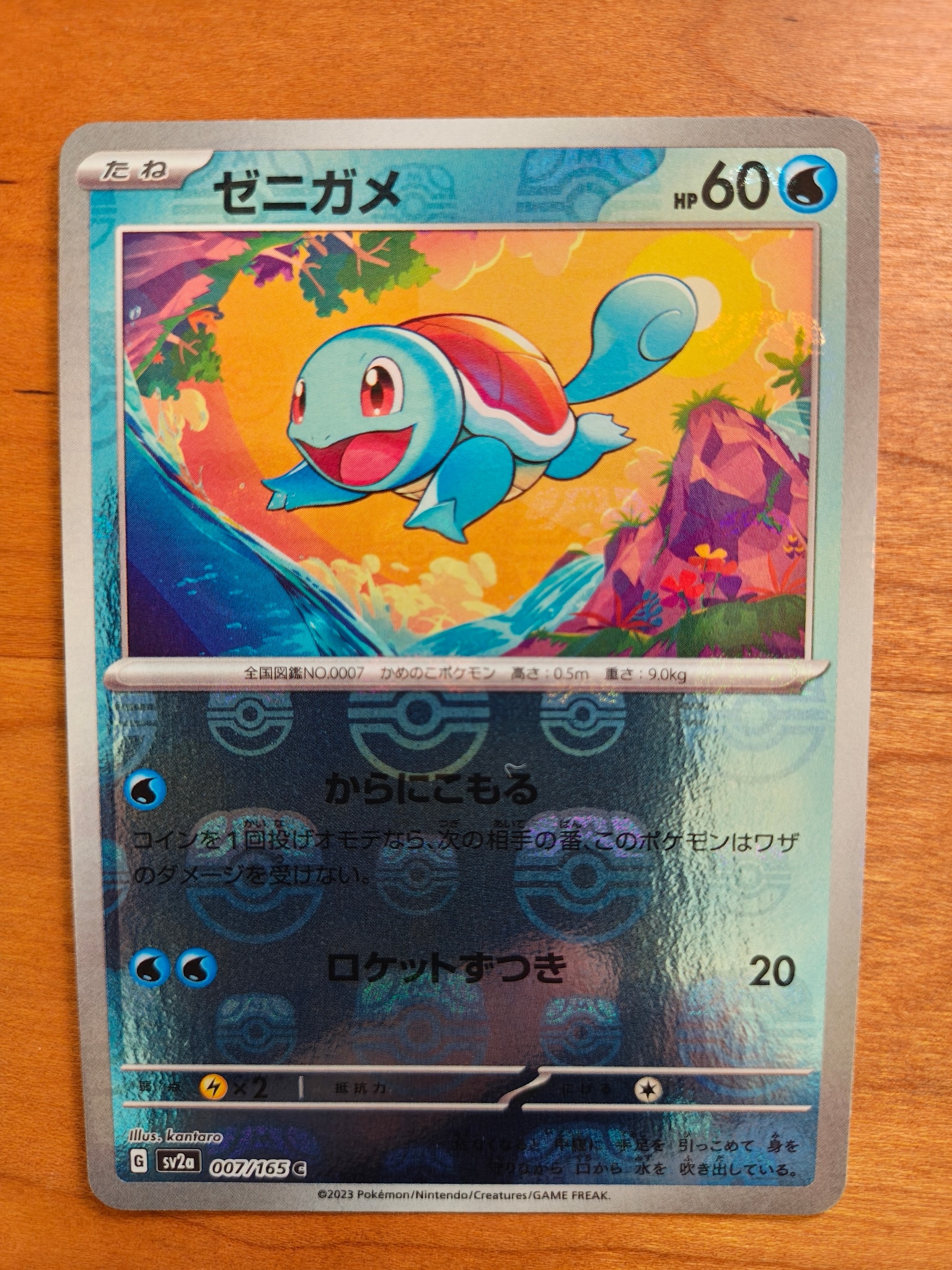 ゼニガメ C: マスターボールミラー[SV2a 007/165](強化拡張パック「ポケモンカード151」)