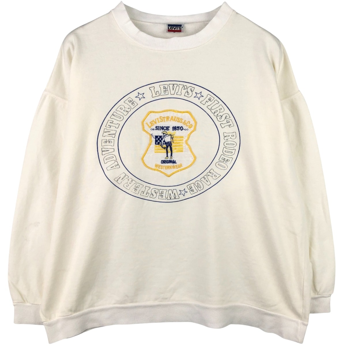 古着 80年代 リーバイス Levi's プリントスウェットシャツ トレーナー メンズM相当/eaa588258