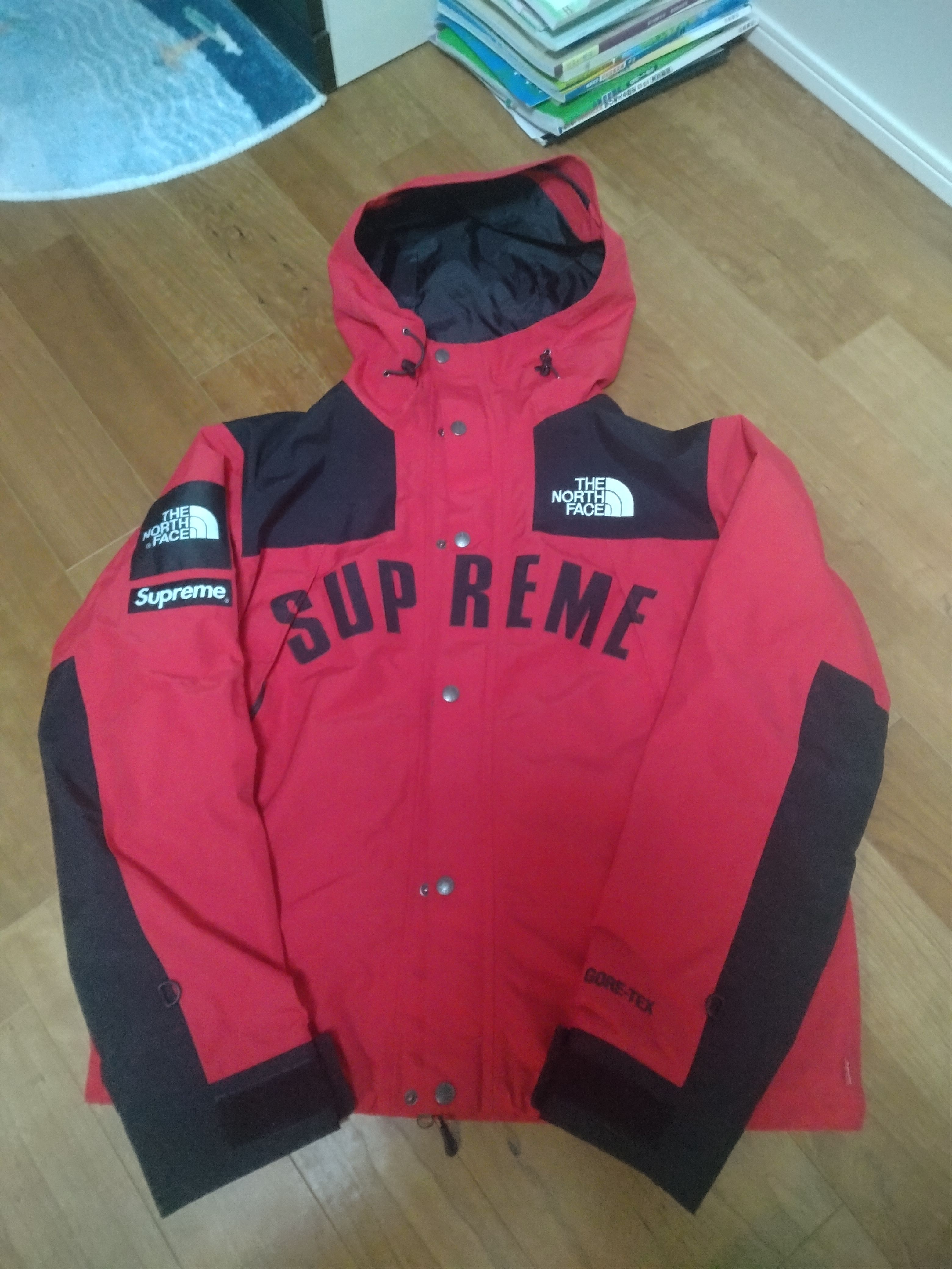 Supreme x The North Face Arc Logo Mountain Parka "Red"