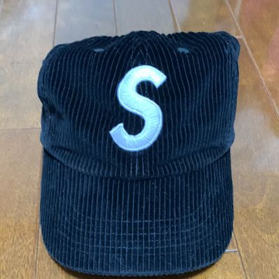 Supreme Corduroy S Logo 6-Panel "Black"