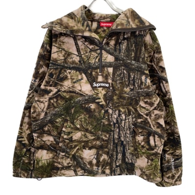 シュプリーム 25FW リアルツリー POLARTEC FACE MASK HALF ZIP HOODED L