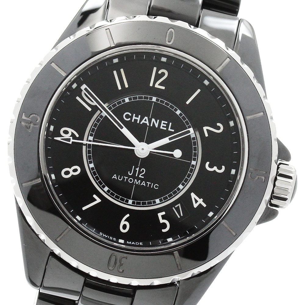 ☆美品  シャネル J12 黒セラミック H5696 レディース 【中古】