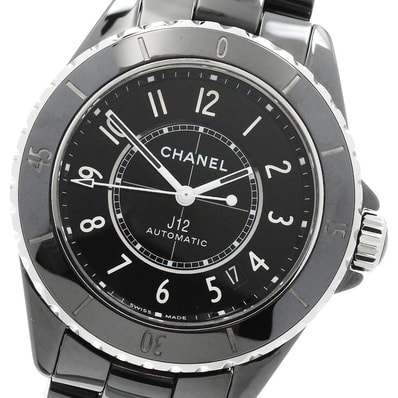 ☆美品 シャネル J12 黒セラミック H5696 レディース 【中古】
