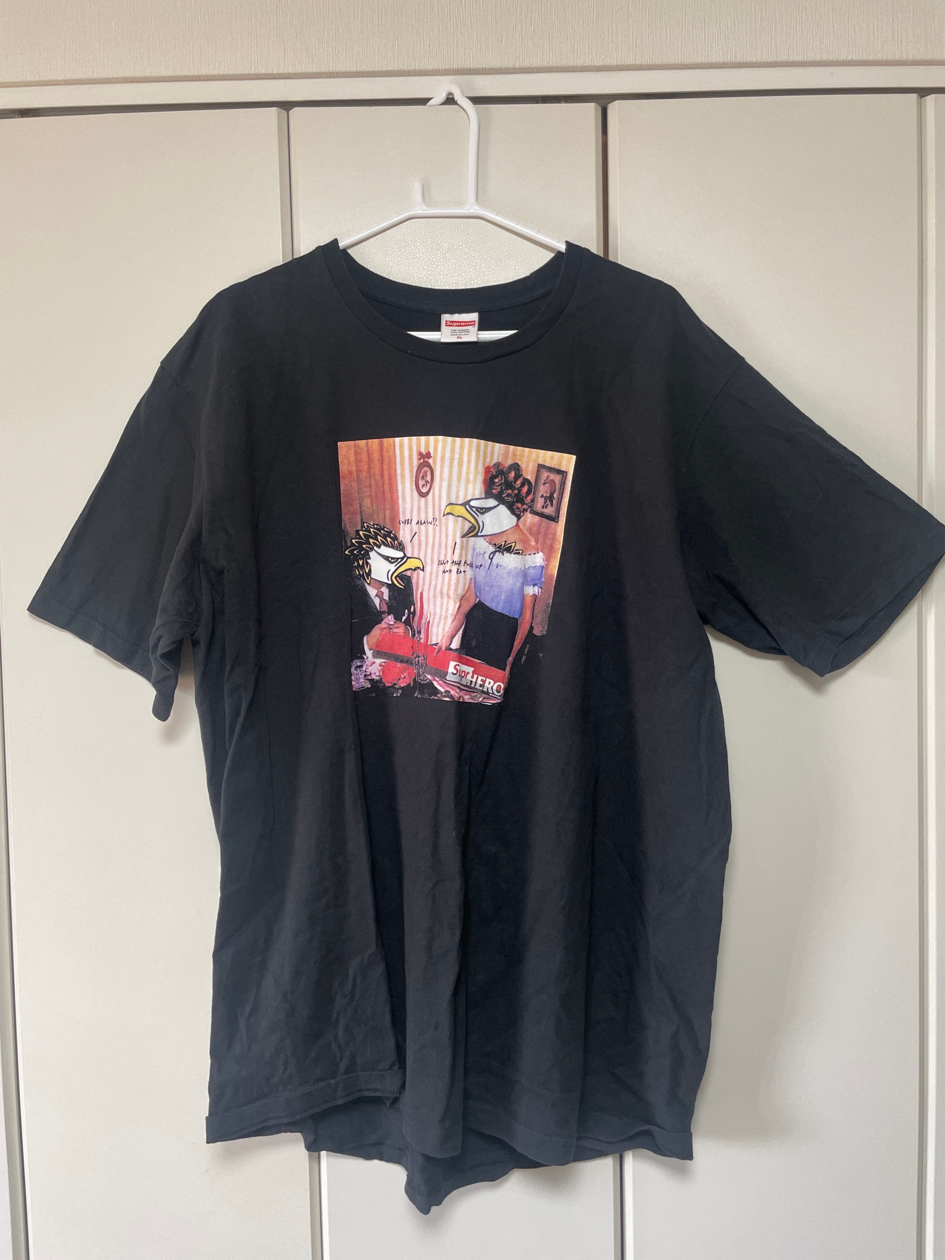 シュプリーム アンチヒーロー カーブ Tシャツ "ブラック"