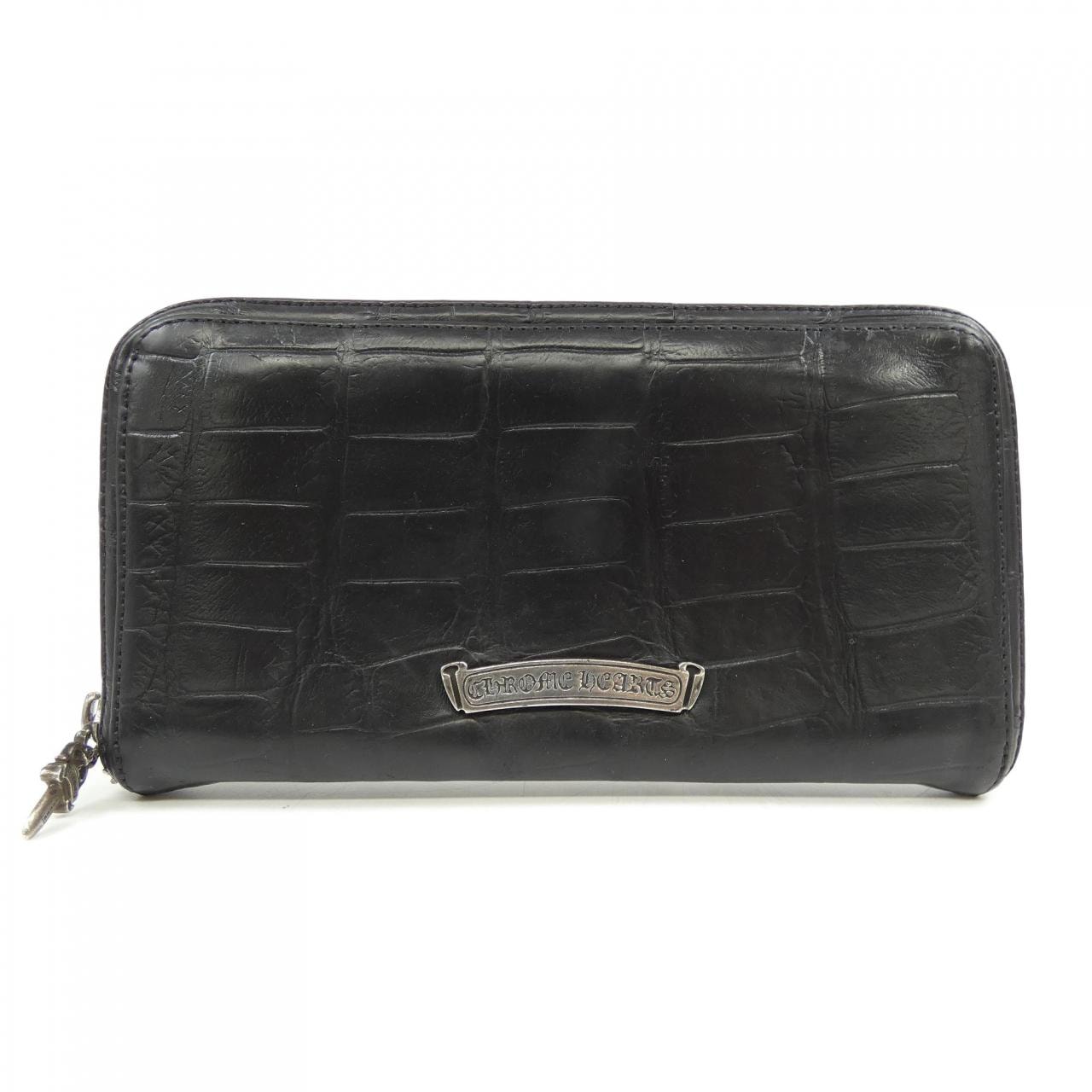 Chrome Hearts REC F Alligator Zip Wallet # 2 "Black"