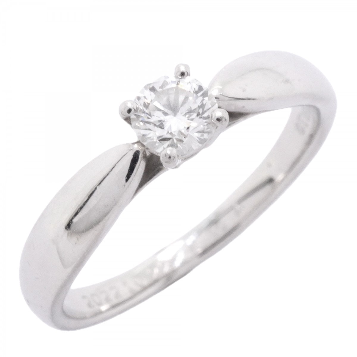 【6jfb0113】ティファニー リング ハーモニー Pt950 プラチナ ダイヤモンド 0.18ct 6.5号【中古】レディース