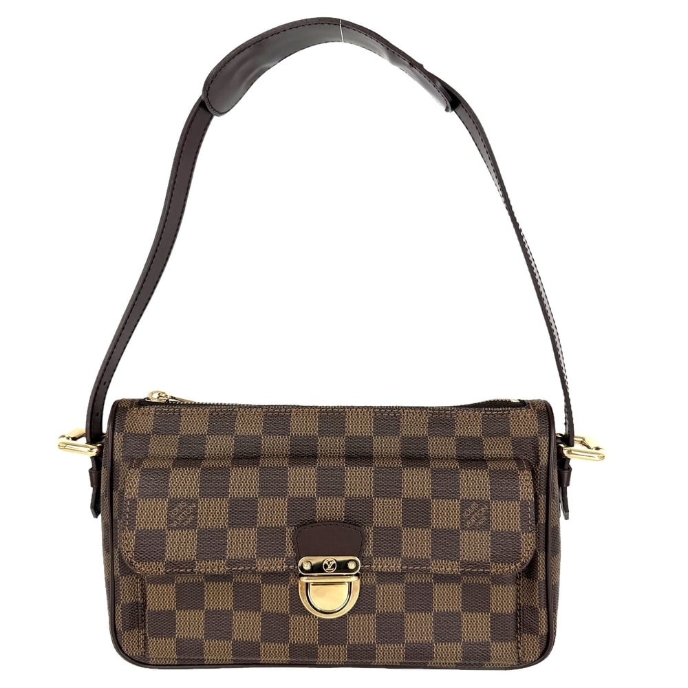 LOUIS VUITTON ルイヴィトン 2WAY ラヴェッロGM ショルダーバッグ ハンドバッグ 肩掛け N60006 ダミエキャンバス    ブラウン 茶 ゴールド金具 レディース【中古品】