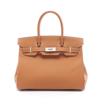エルメス HERMES バーキン30 ハンドバッグ バッグ レザー ヴォーエプソン ヴォーエプソン ゴールド Y刻印(2020年製造) レディース ブラウン系 【中古】