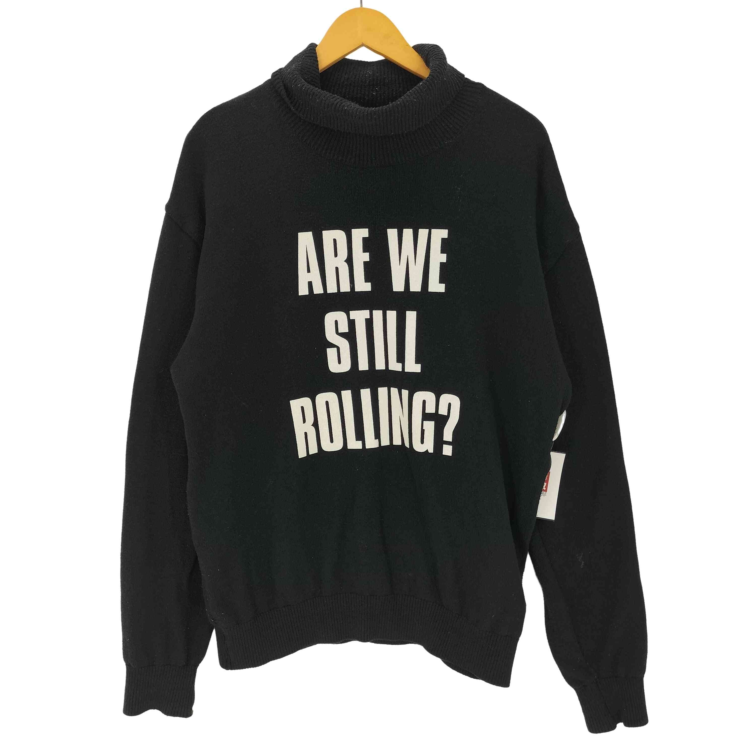 Are We Rolling? Knit Sweater プリント ハイネック ニット セーター【1142833883319】