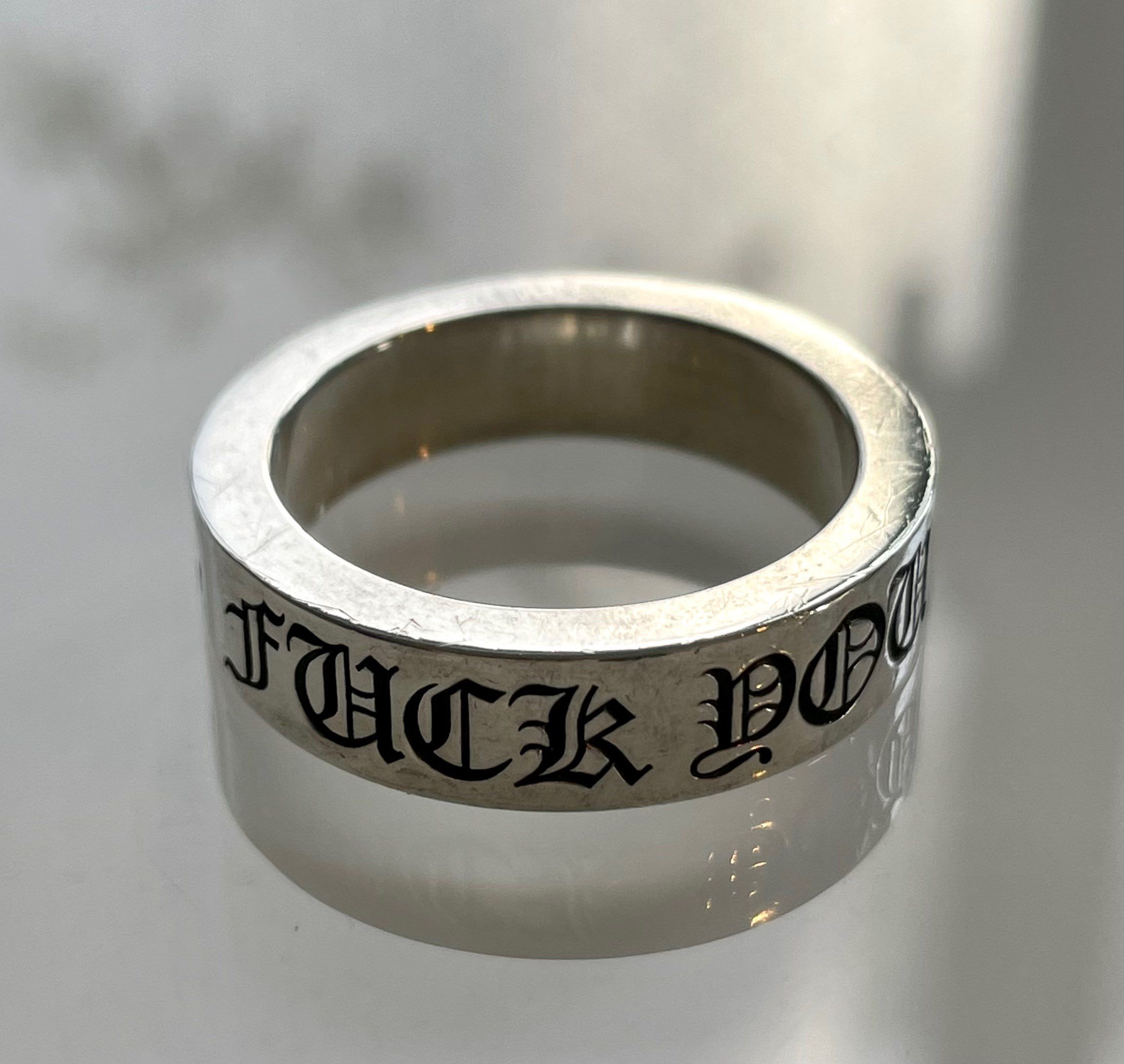 Chrome Hearts Spacer Ring 6mm Fuck You "Silver"