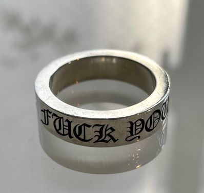 Chrome Hearts Spacer Ring 6mm Fuck You "Silver"