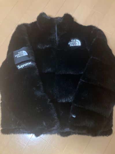 Supreme x The North Face Faux Fur Nuptse Jacket "Black"