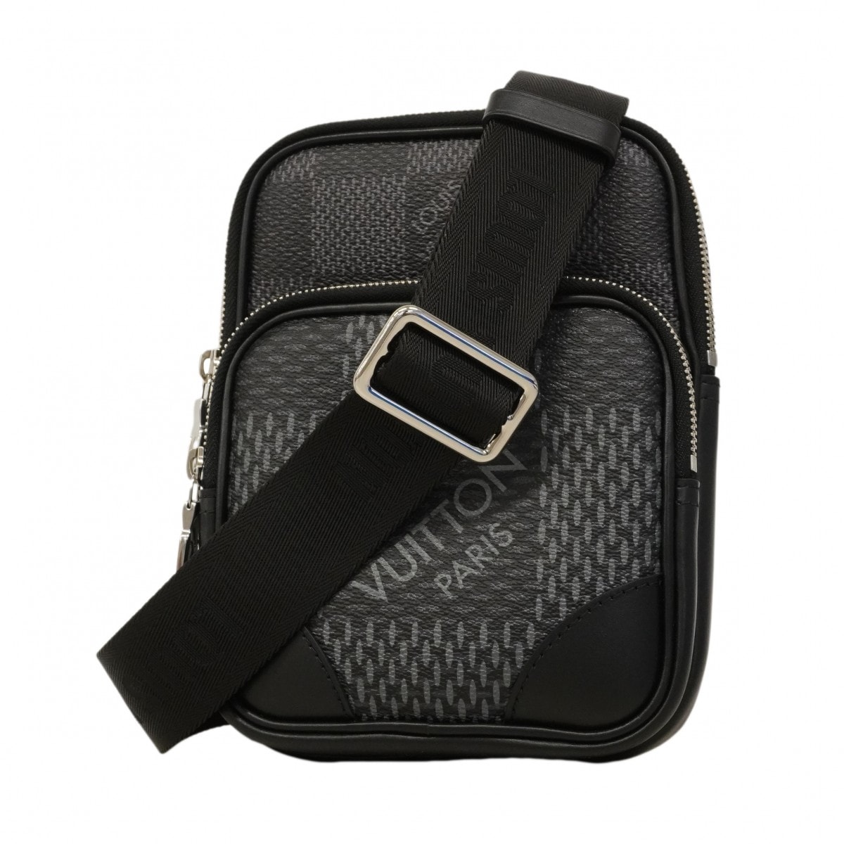 ★最終価格★SALE【6cd5757】ルイヴィトン ボディバッグ ダミエ・グラフィット 3D  アマゾン スリングバッグ N50012  ブラック【中古】メンズ