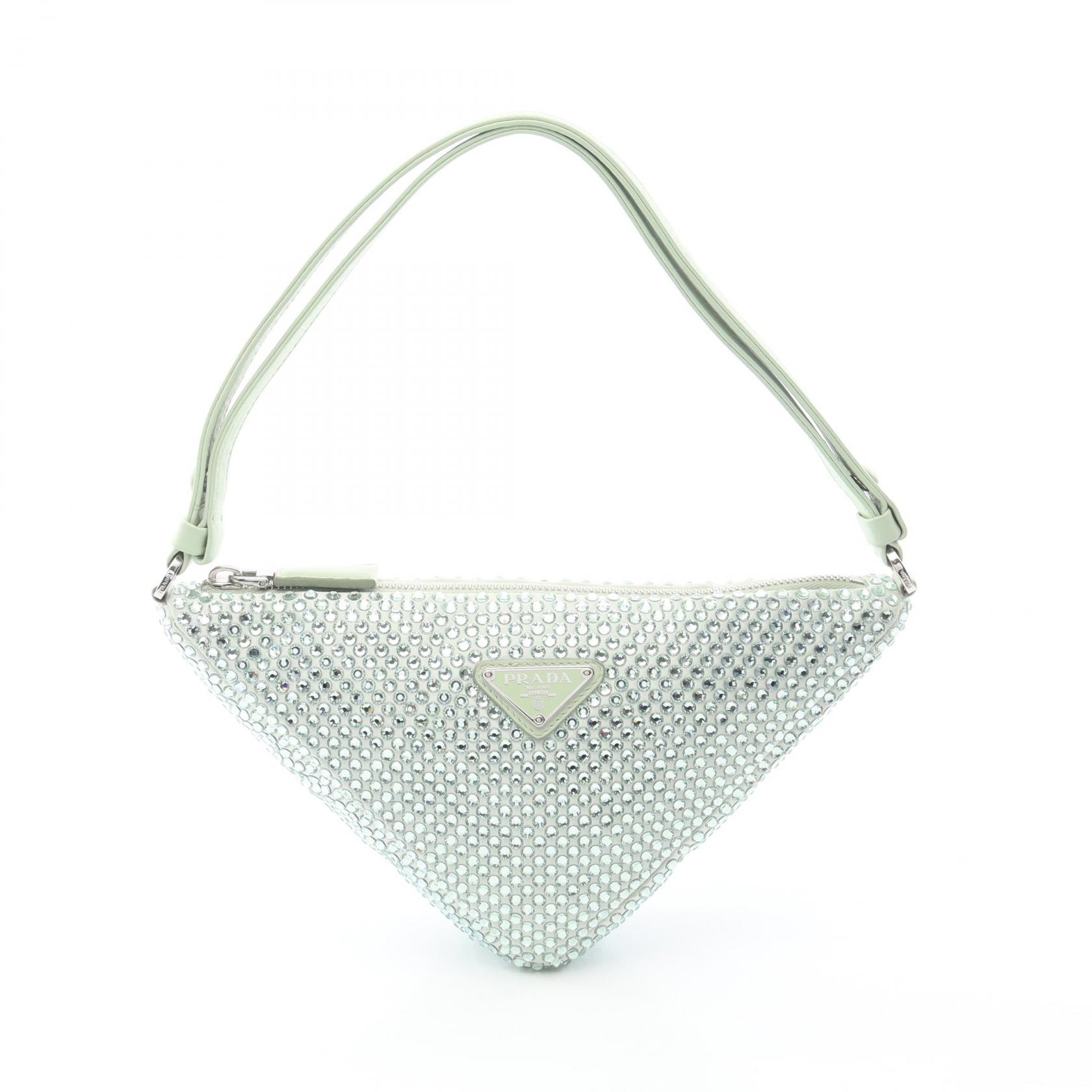 プラダ PRADA ショルダーバッグ バッグ ファブリック レディース グリーン系 【中古】