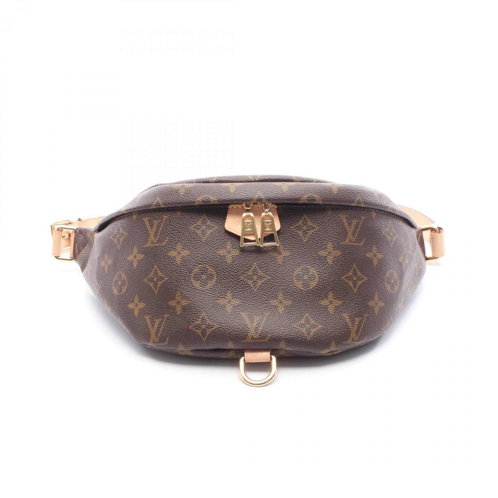 ルイ・ヴィトン LOUIS VUITTON バムバッグ ウエストバッグ ボディバッグ バッグ PVCコーティングキャンバス レザー モノグラム メンズ レディース ブラウン系 M43644 【中古】